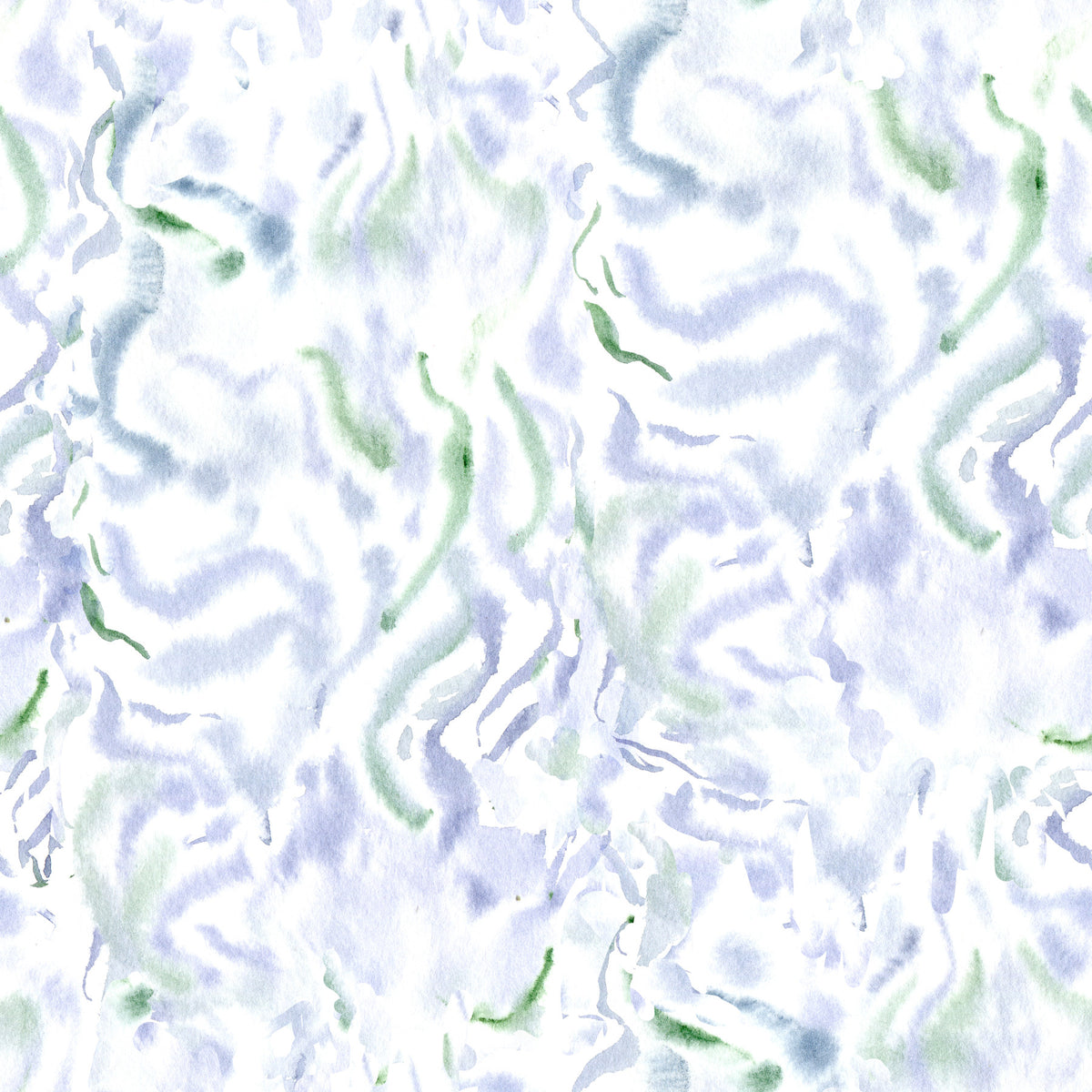 Ethereal Blue and Green Watercolor Wash Wallpaper⁠