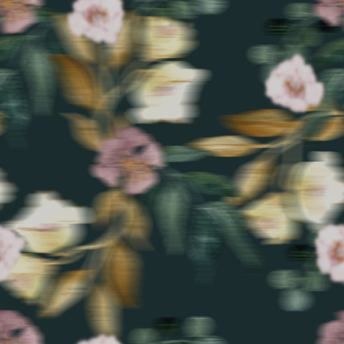 Blurred Botanical Garden Meadow Wallpaper⁠ in your room — zoomed