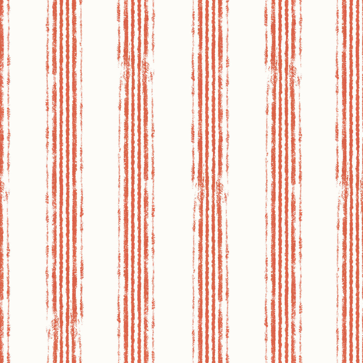 Minimalist Terracotta Line Pattern Wallpaper⁠ in your room — zoomed