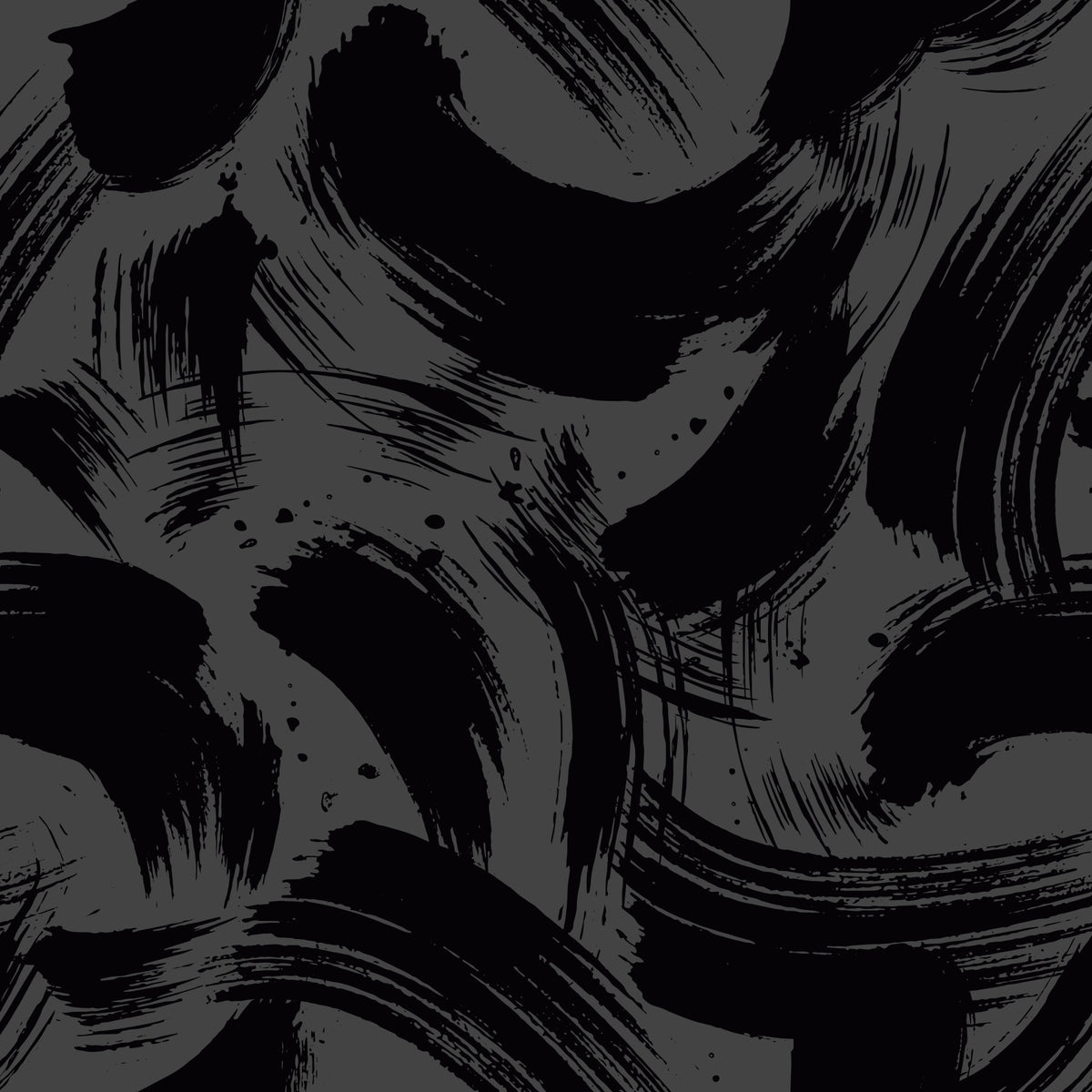 Midnight Ink Swirls Pattern Wallpaper⁠