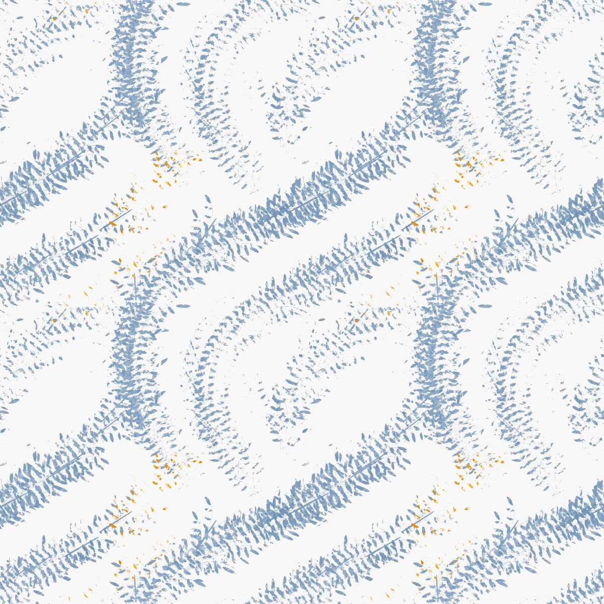 Indigo Wave Botanical Arches Wallpaper⁠