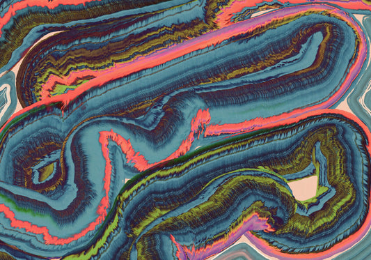 Abstract Resinous Flow and Swirl Wall Mural