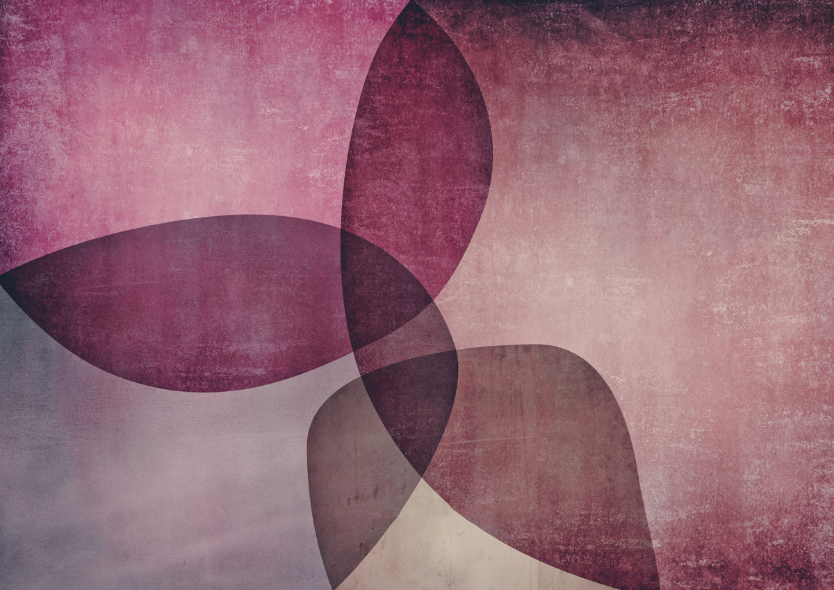 Organic Shapes Warm Tones Wall Mural