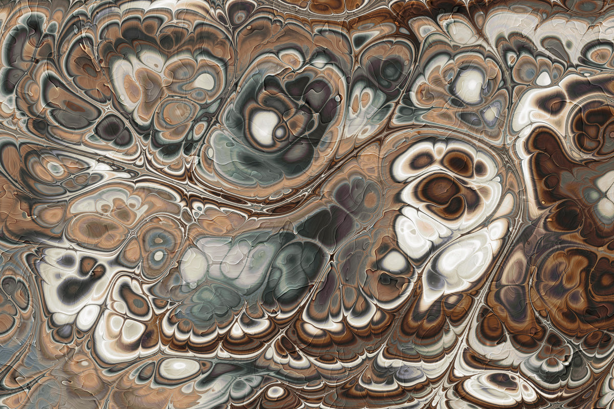 Luxury Brown Marble Abstract Texture Wall Mural