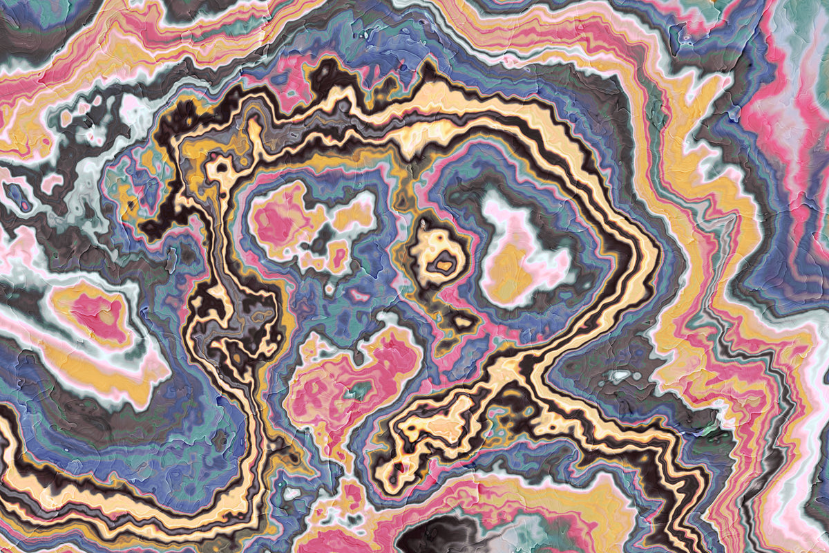 Modern Marbled Flow Texture Wall Mural