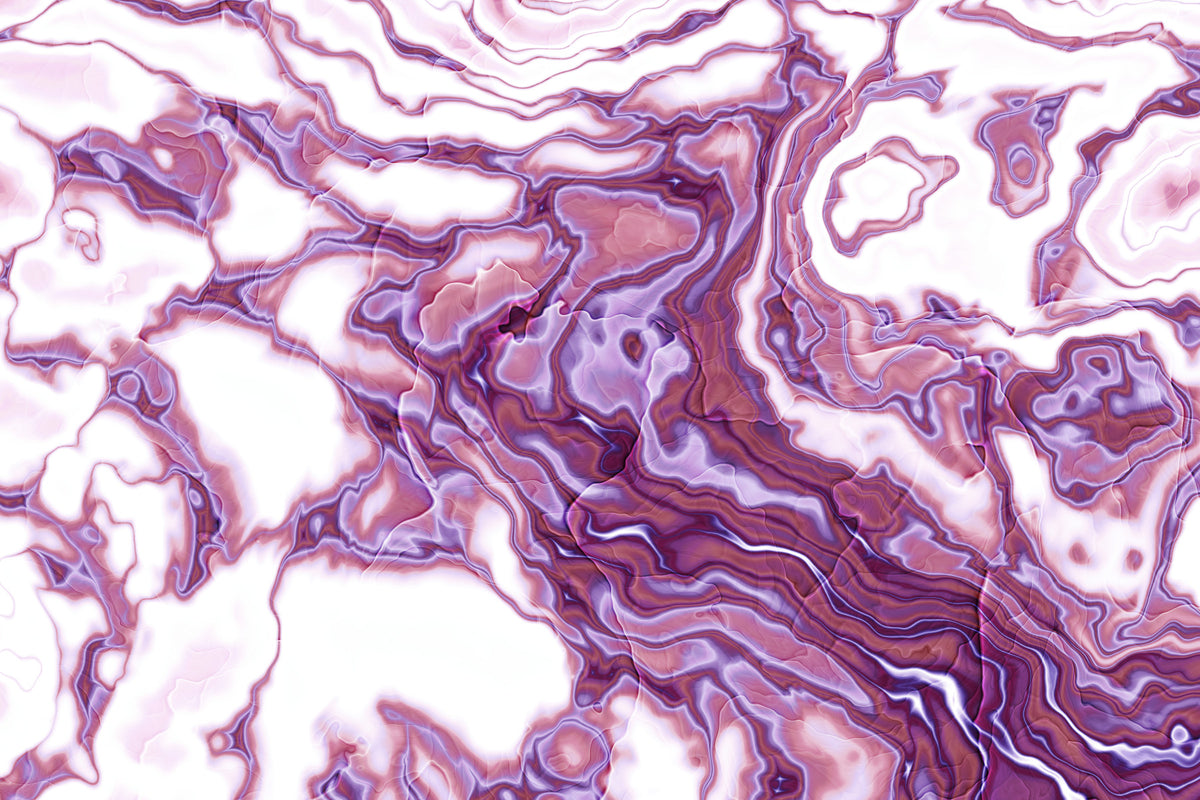 Amethyst Marble Flow Liquid Art Wall Mural