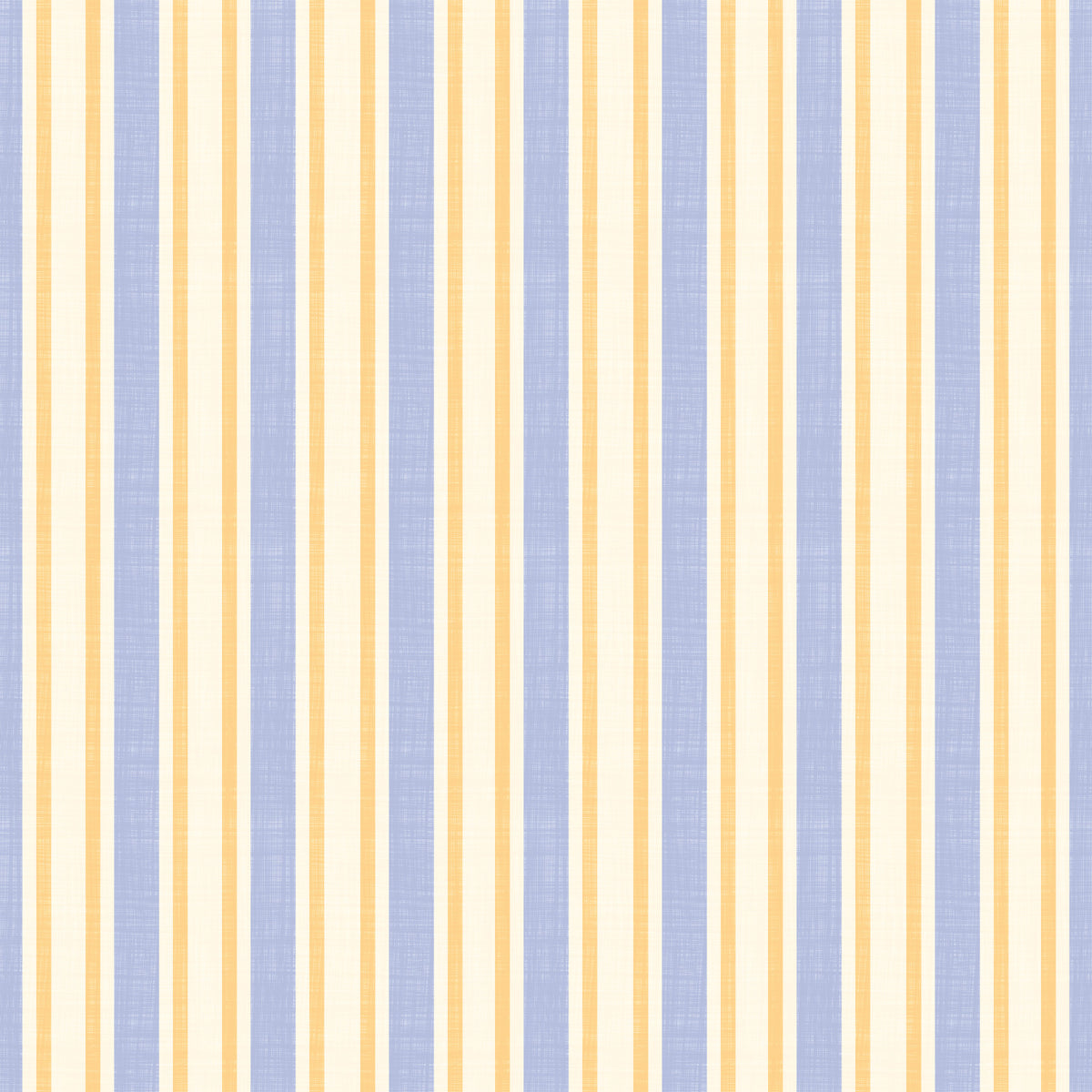 Ivy League Faux Linen Vertical Stripes - Butter Lilac And Cream Wallpaper⁠