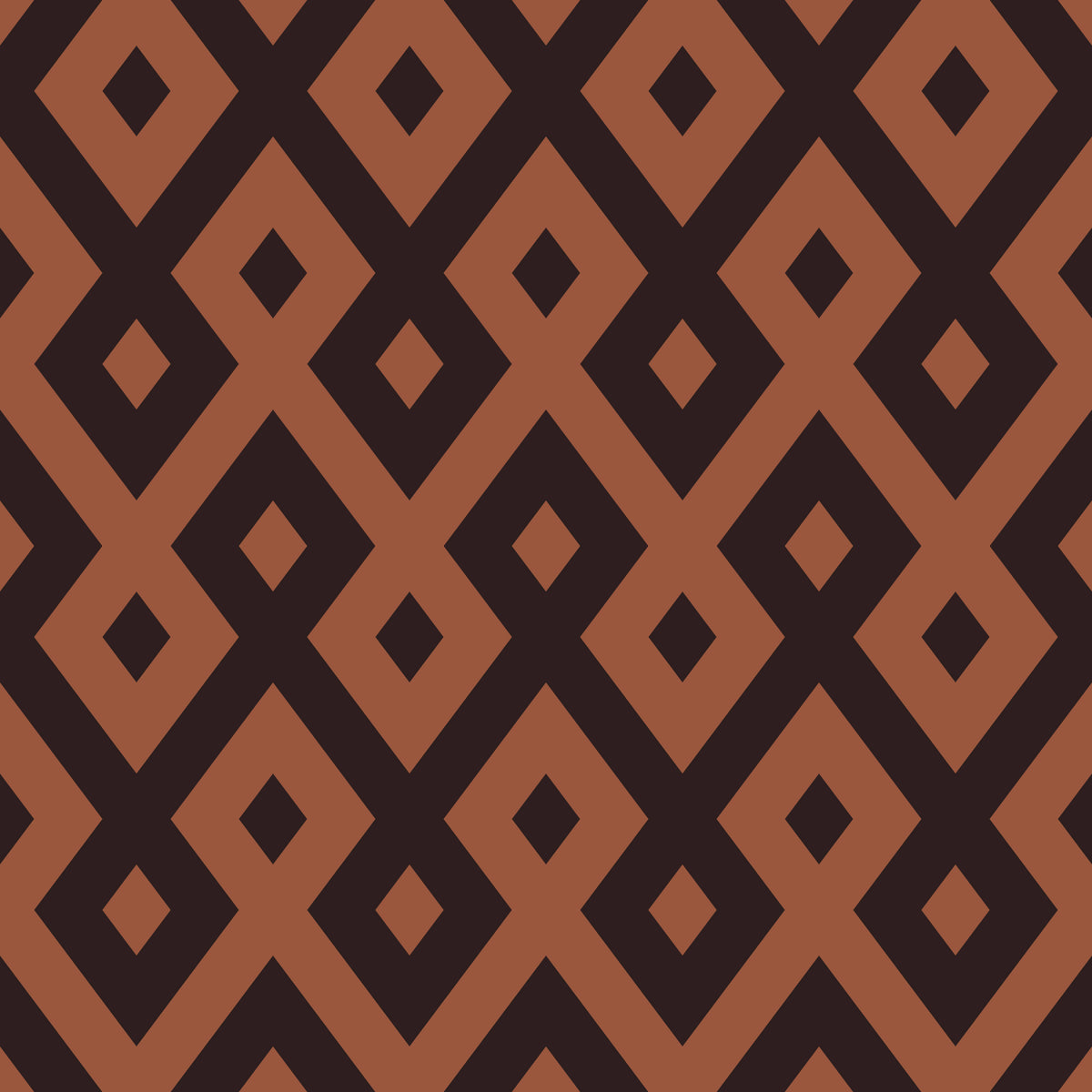 Interlocking Geometric Diamond Pattern Wallpaper⁠