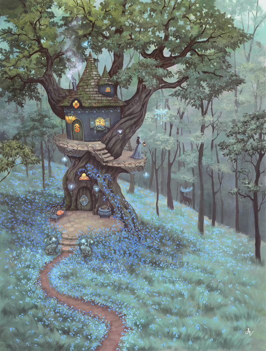 Bluebell Treetop Wall Mural