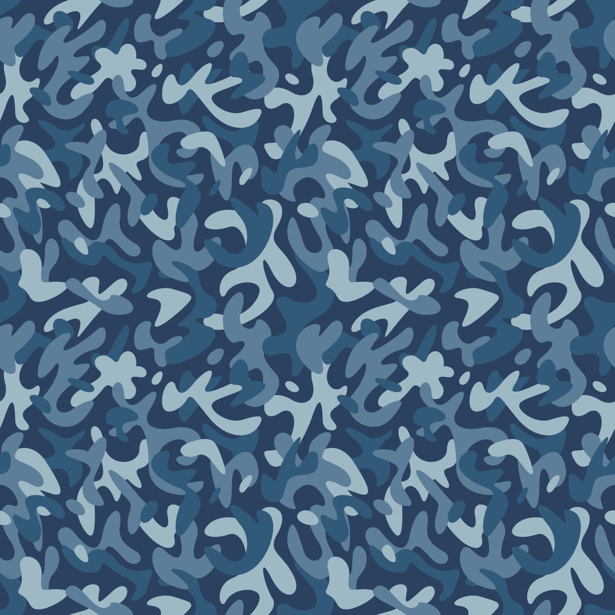 Midnight Navy Camo Pattern Wallpaper⁠