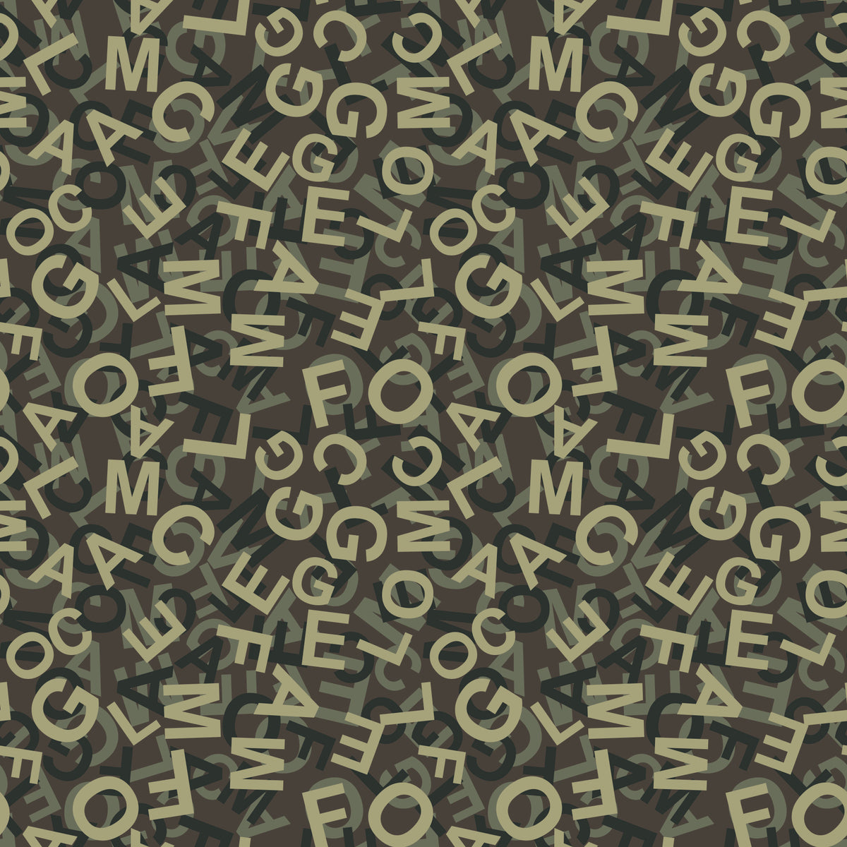 Abstract Alphabet Camouflage Wallpaper⁠