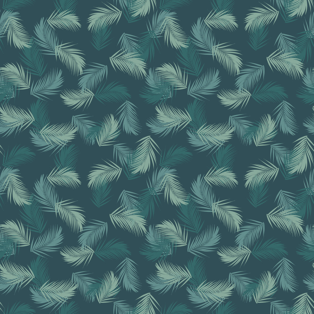 Minimalist Sage Palm Leaf Weave Wallpaper⁠ in your room — zoomed