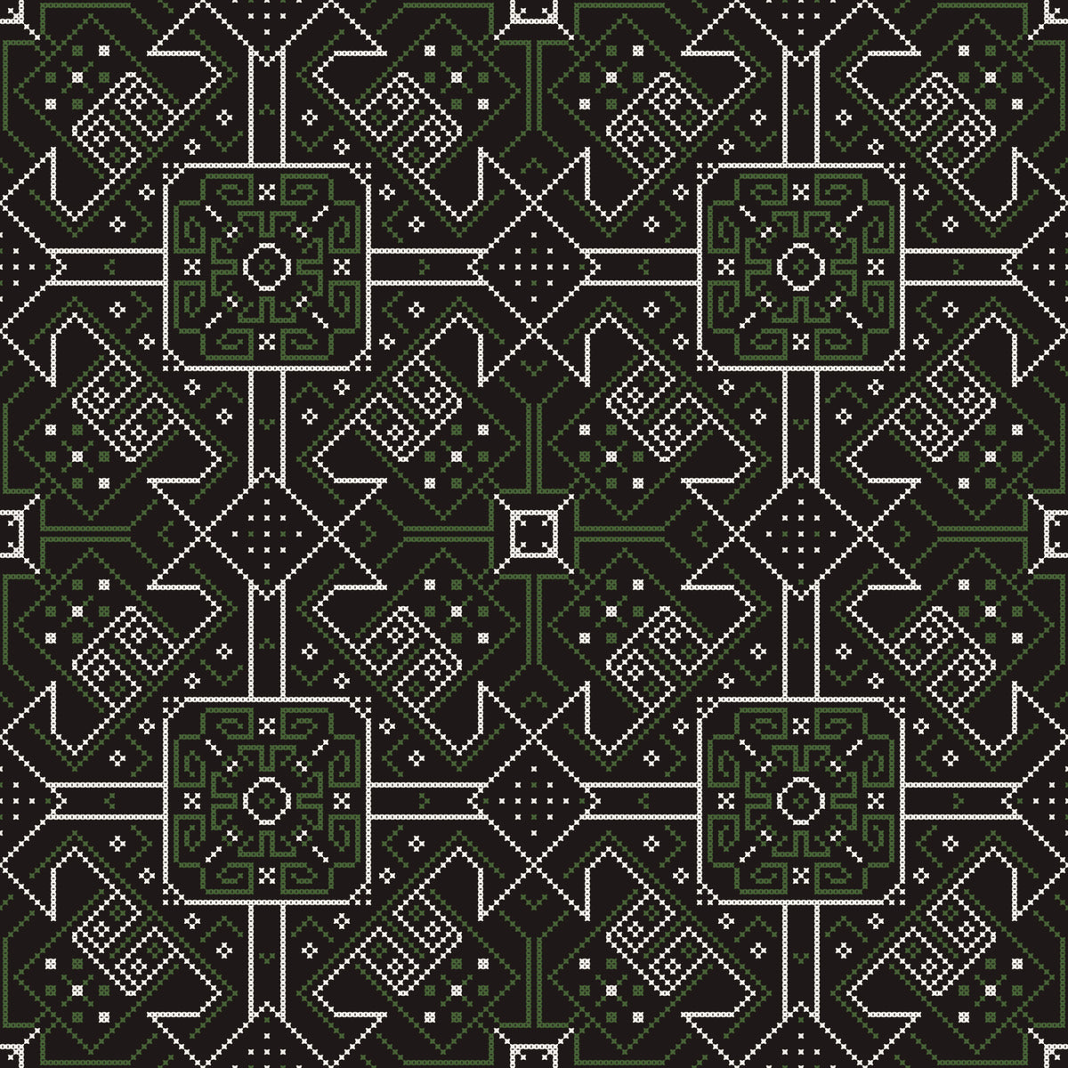 Folklore Stitched Geometry Wallpaper⁠