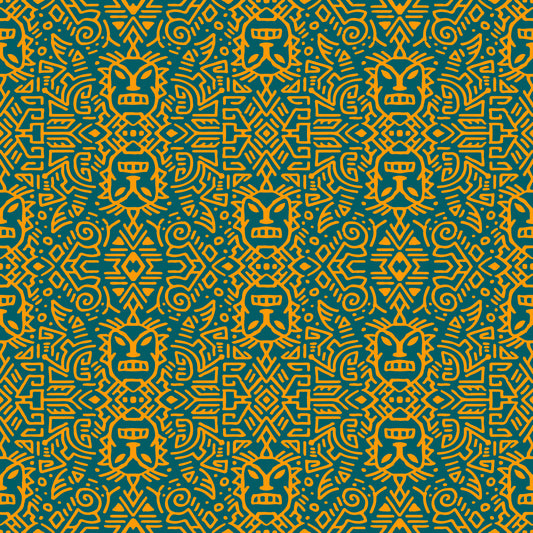 Abstract Ethnic Mask Art Wallpaper⁠