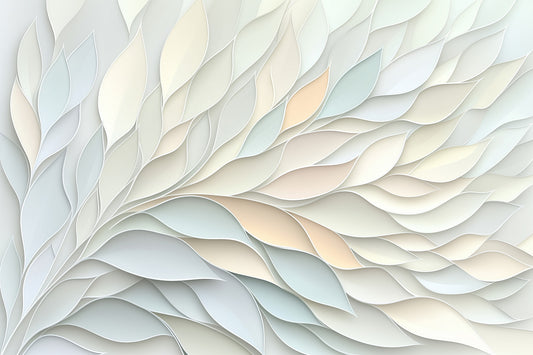 Soft Pastel Botanical Flow Wall Mural