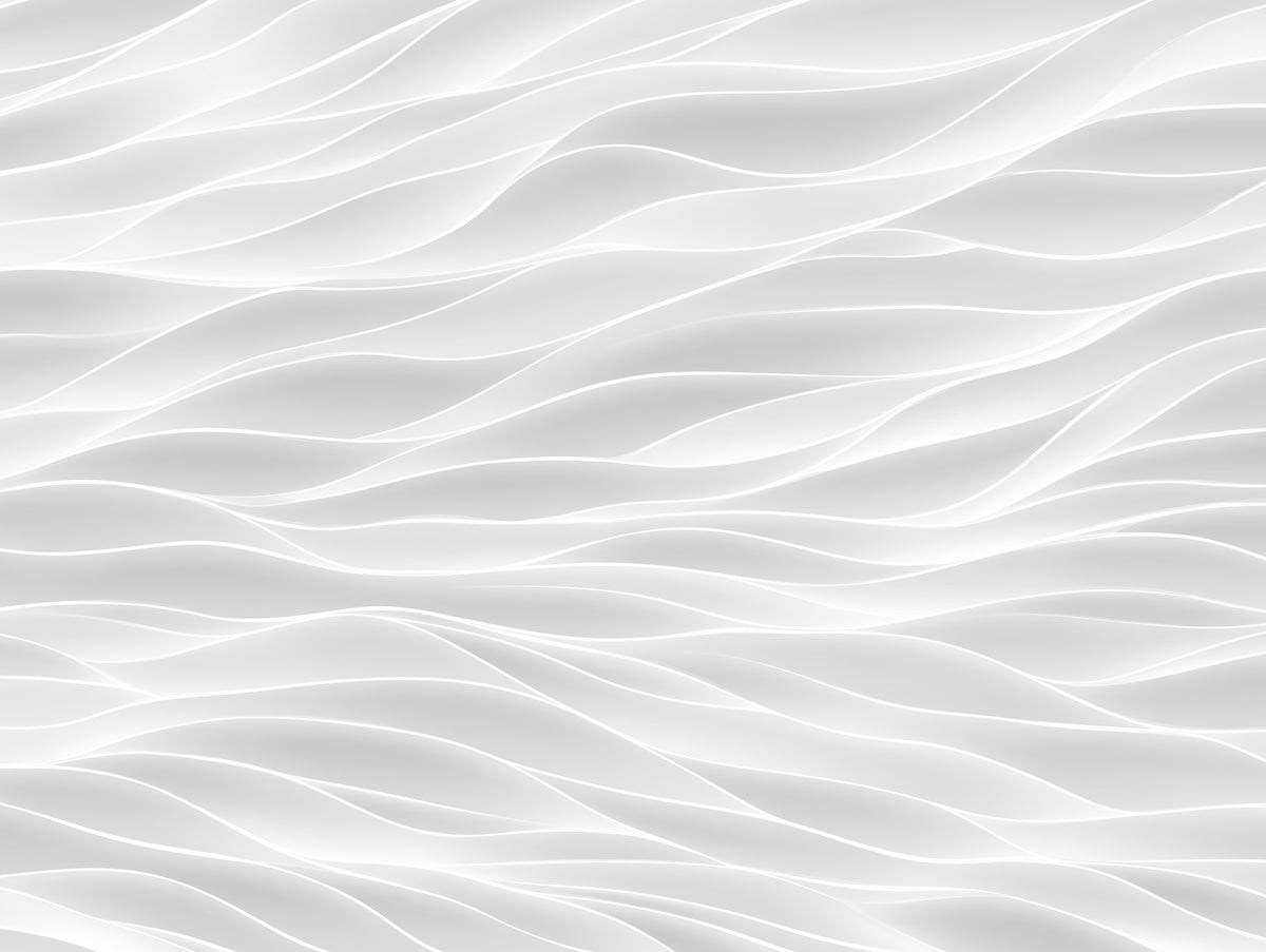 Textured White Wave Artistry Wall Mural in your room — zoomed