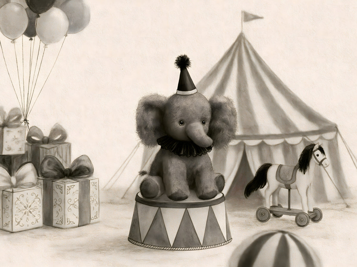 Circus Elephant Parade Wall Mural