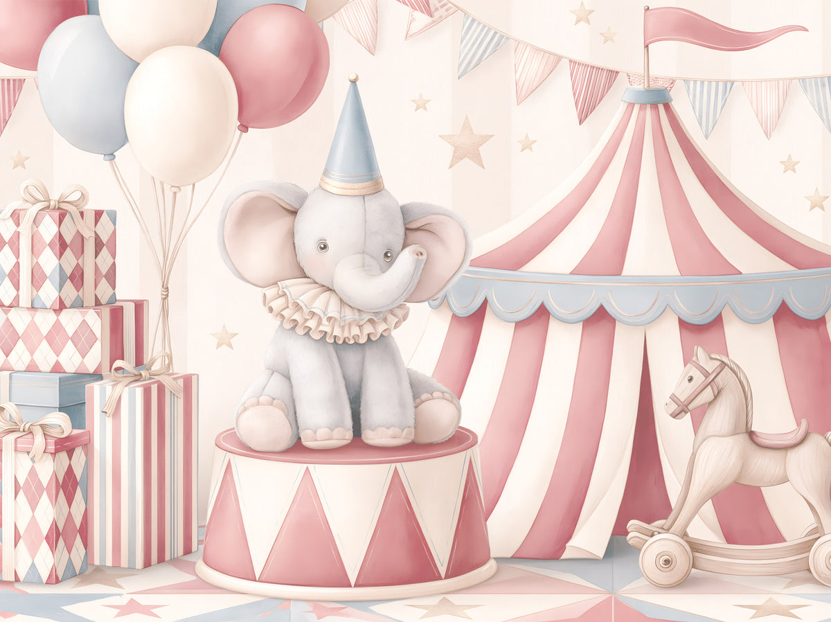 Little Circus Elephant Parade Wall Mural