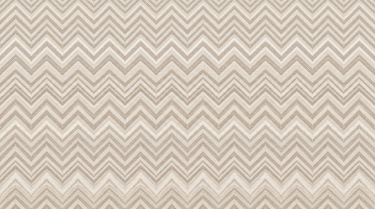 Minimalist Neutral Zigzag Herringbone Wall Mural in your room — zoomed