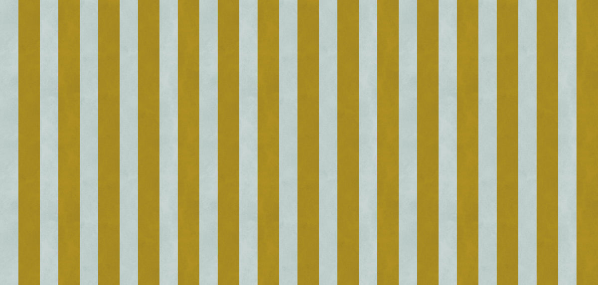 Ochre and Sage Vertical Stripe Wall Mural
