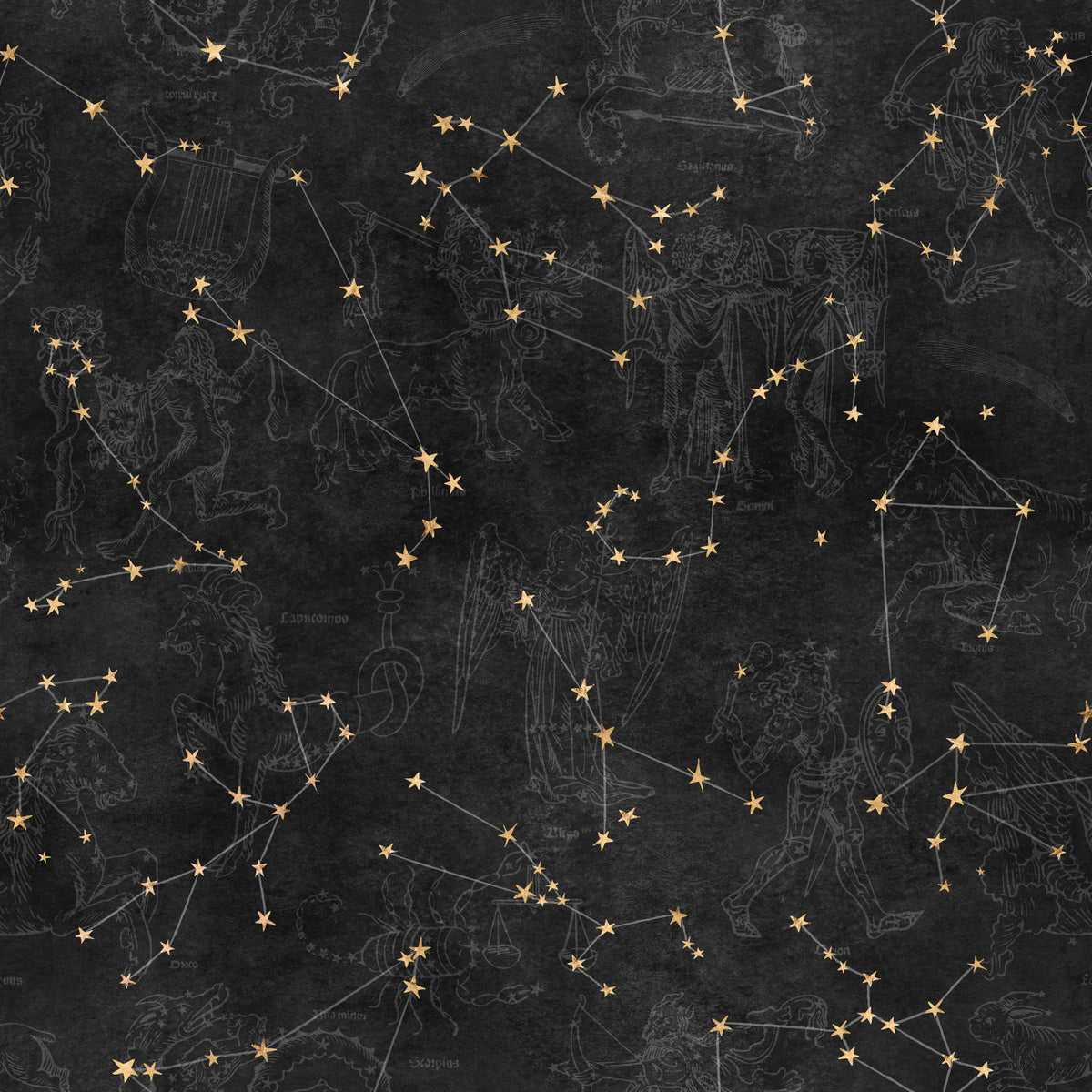 Eternal Star Atlas - Charcoal Wallpaper⁠