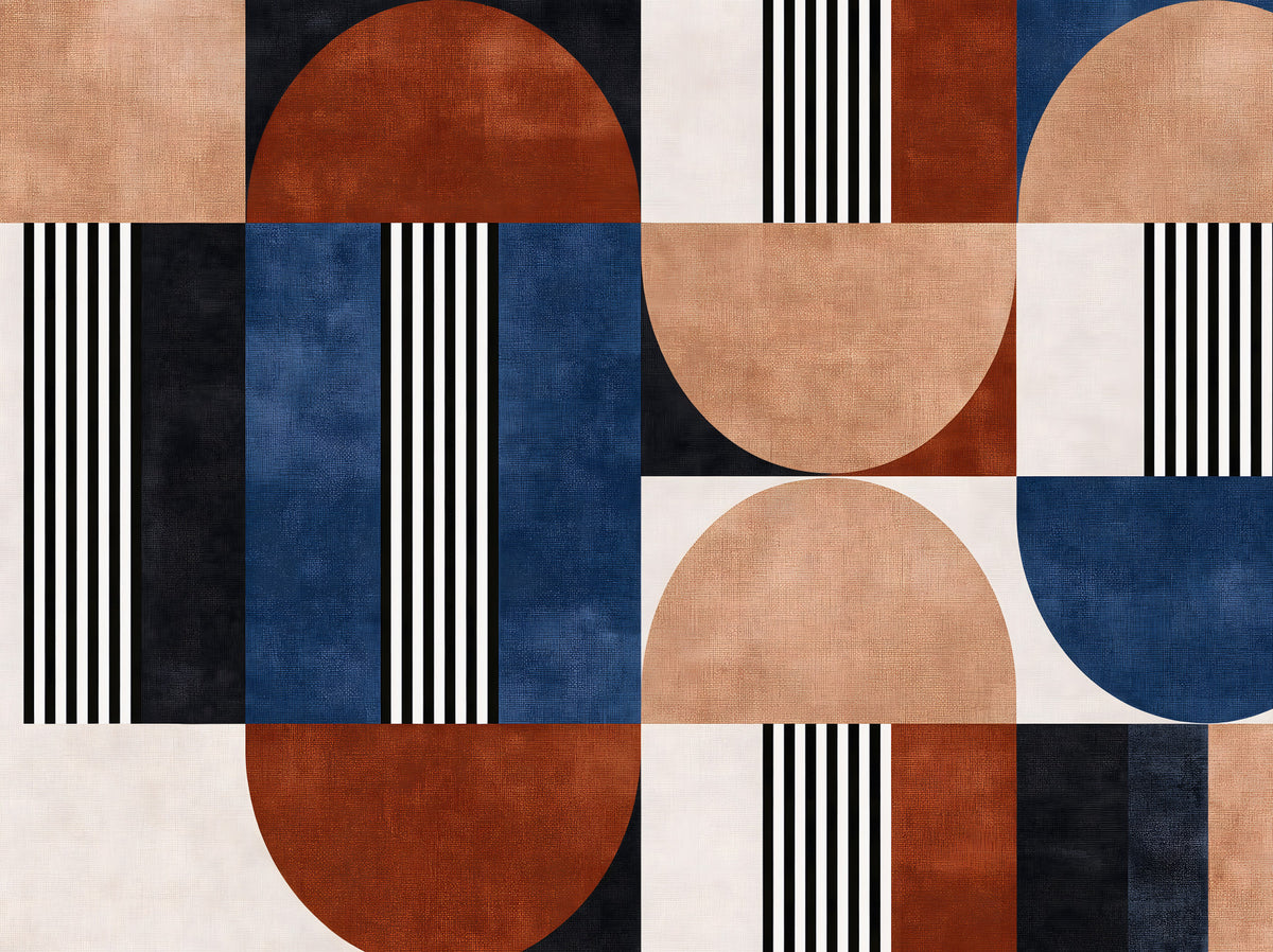 Modern Geometric Mosaic Wall Mural