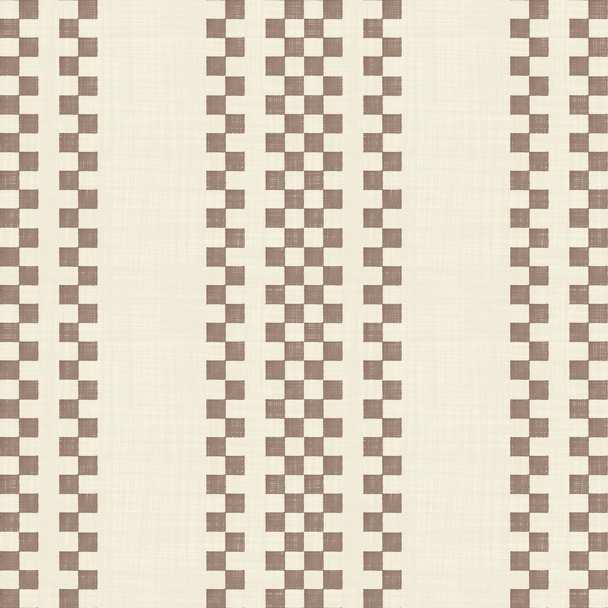 Ticking Checker Stripes - Chocolate Wallpaper⁠ in your room — zoomed