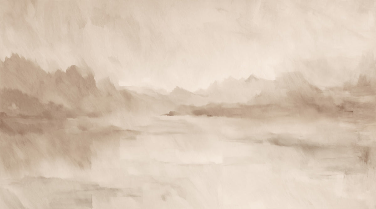 Velvet Horizon - Sepia Wall Mural in your room — zoomed