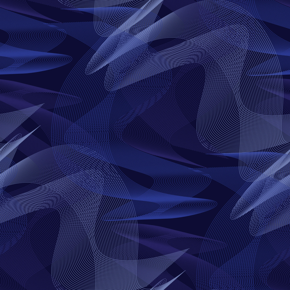 Navy Geometric Rhythmic Arcs Wallpaper⁠
