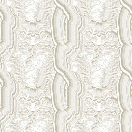 Serene Linear Texture in Cream Wallpaper⁠