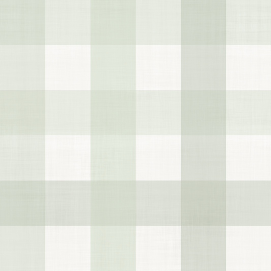 Green Gingham Plaid Linen Look Texture Wallpaper⁠