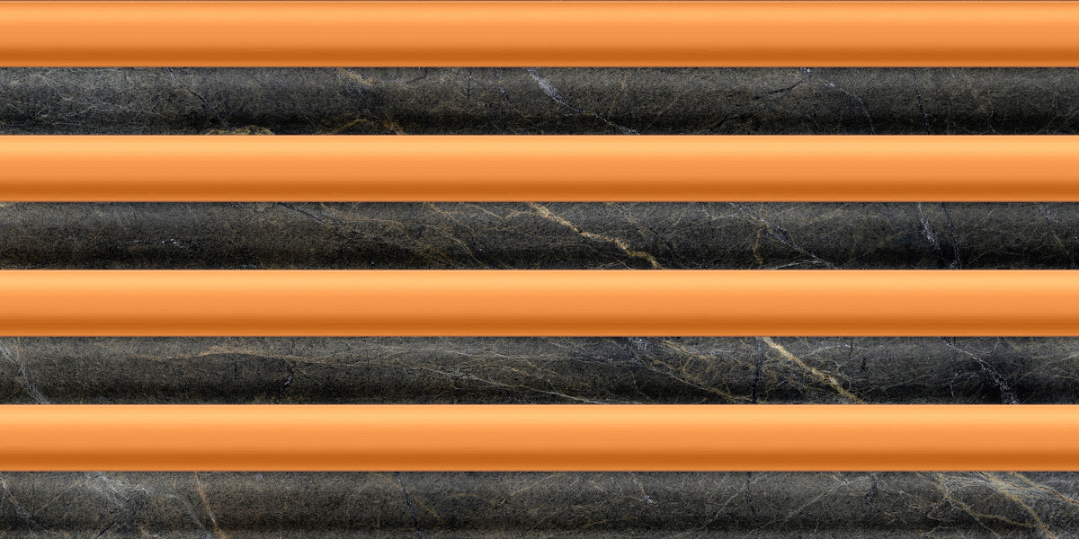 Charcoal Marble Copper Stripe Wallpaper Wallpaper⁠