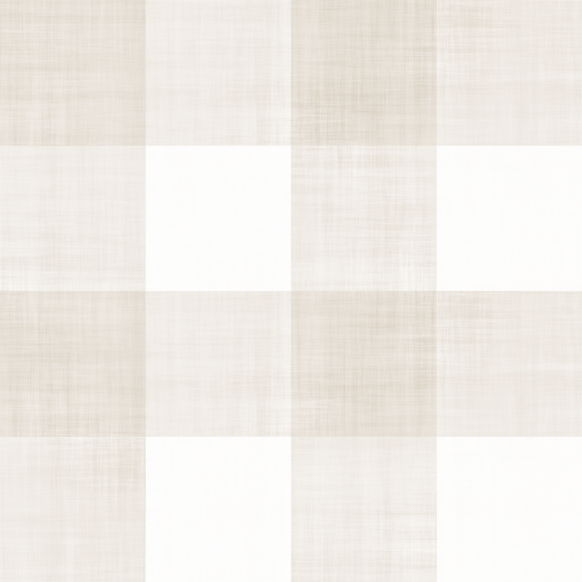 Beige Gingham Plaid Linen Look Texture Wallpaper⁠ in your room — zoomed
