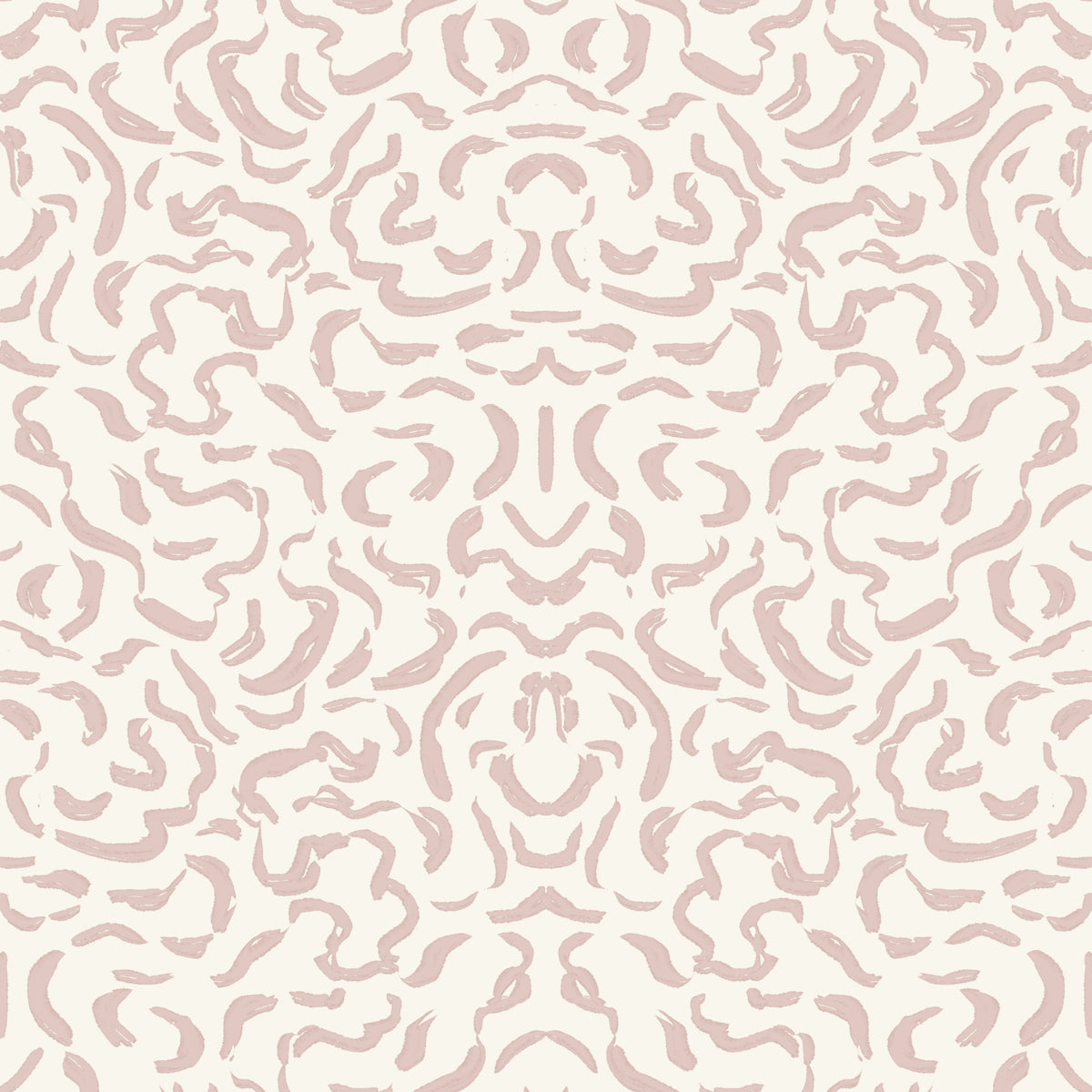 Abstract Blush Rhythmic Flourish Wallpaper⁠