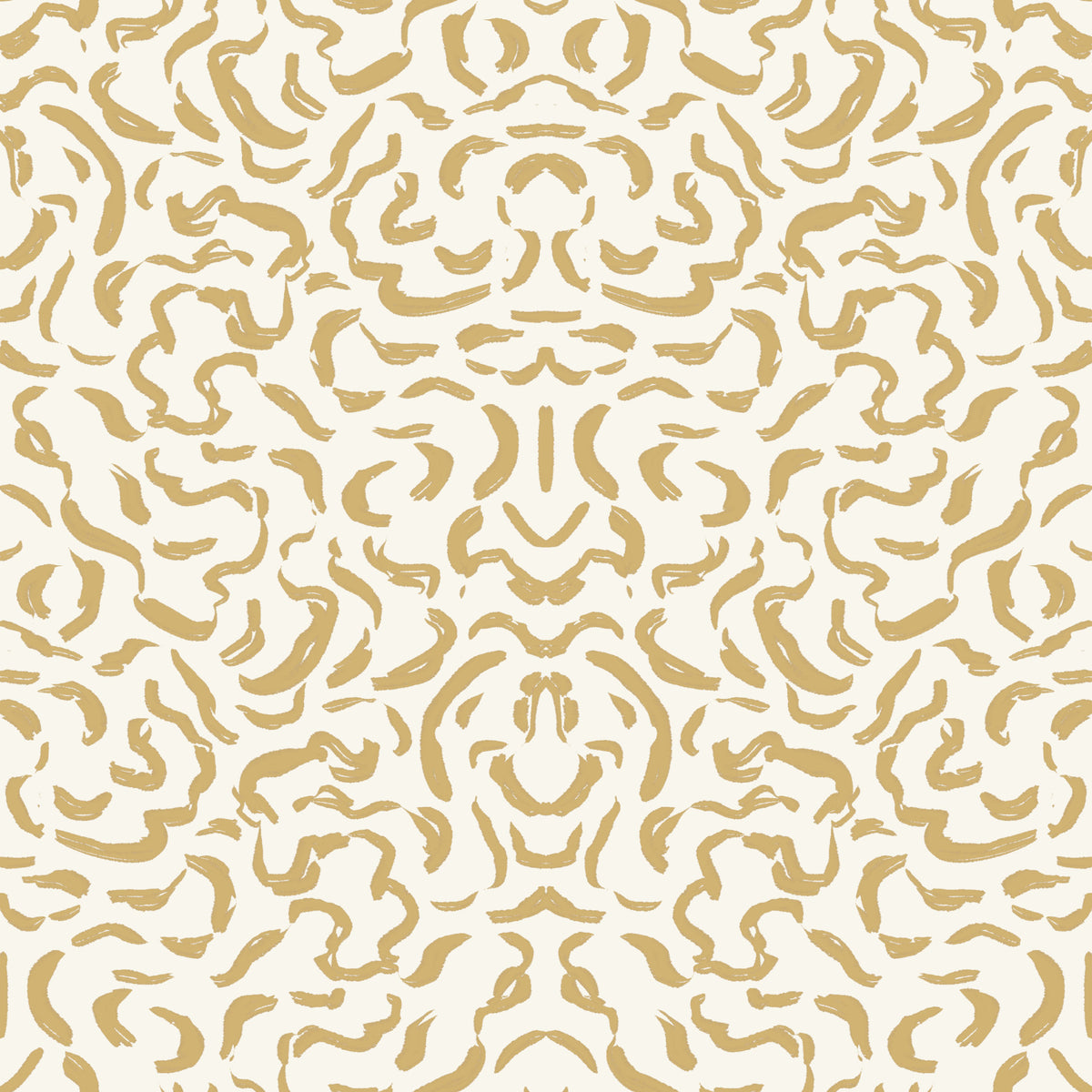 Golden Organic Brushstrokes Wallpaper⁠ in your room — zoomed