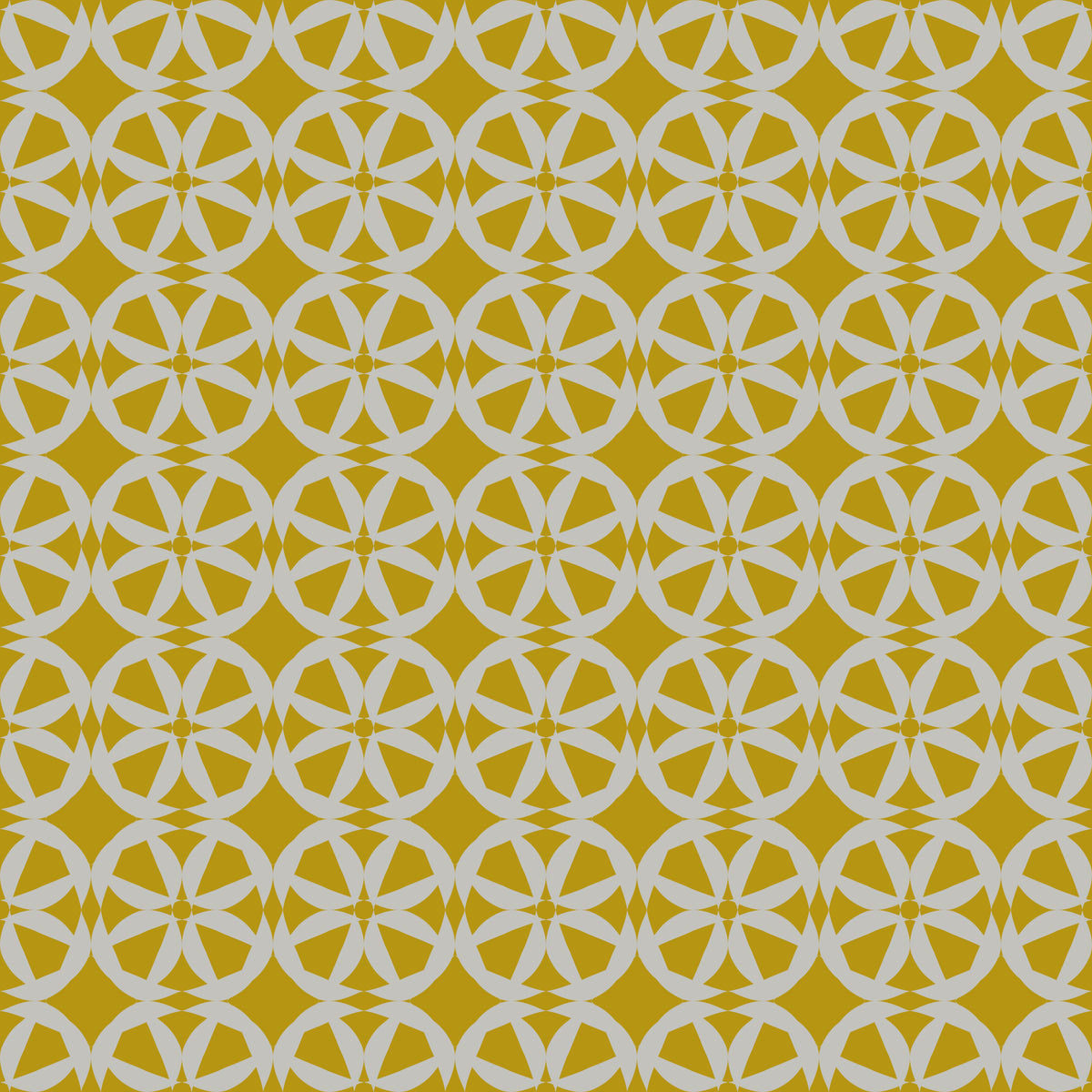 Abstract Mustard Circular Mosaic Wallpaper⁠