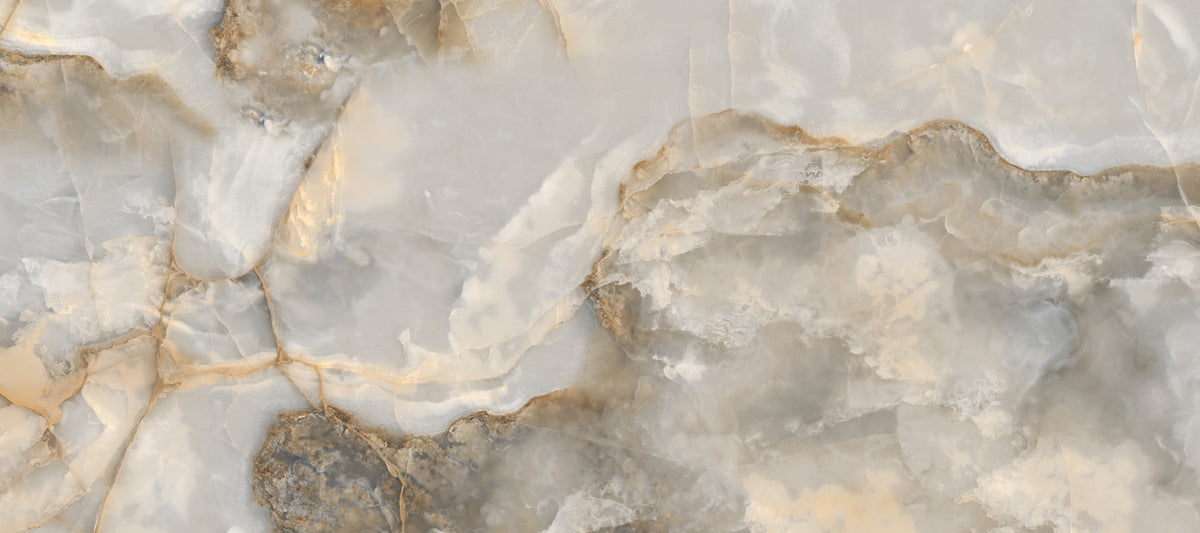 Ethereal Marble Veining Neutral Wall Mural