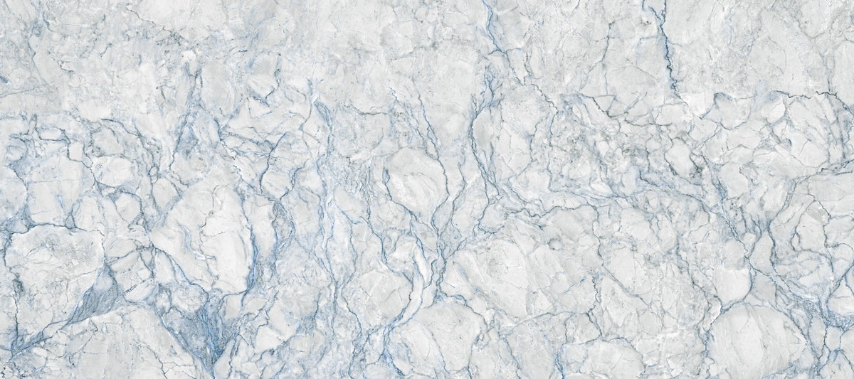 Arctic Veined Marble Texture Wall Mural in your room — zoomed