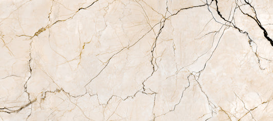 Cream and Charcoal Vein Stone Wall Mural