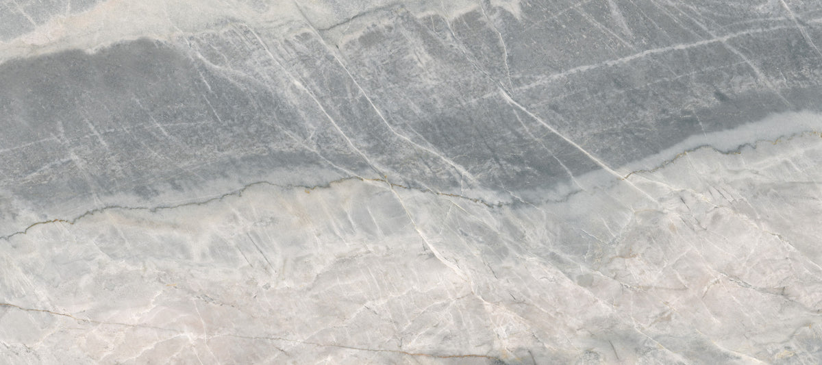 Cool Grey Marble Veined Stone Texture Wall Mural in your room — zoomed