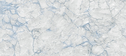 Cool Blue Marble Vein Wall Mural