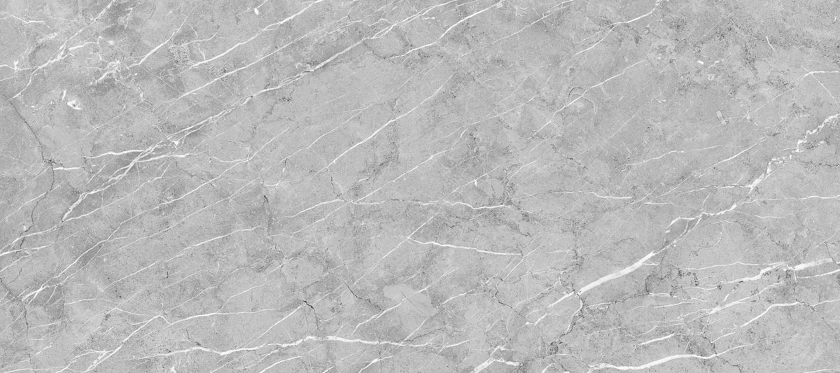 Minimalist Light Gray Veined Marble Texture Wall Mural in your room — zoomed