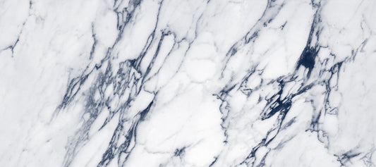 Classic White and Blue Veined Marble Wall Mural