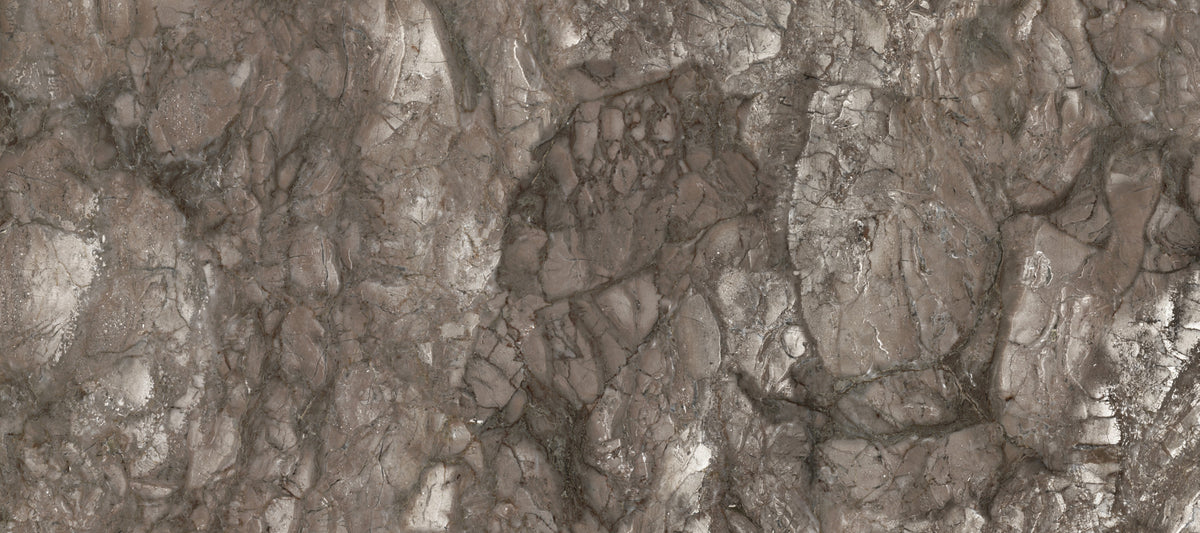 Polished Earthy Brown Stone Texture Wall Mural
