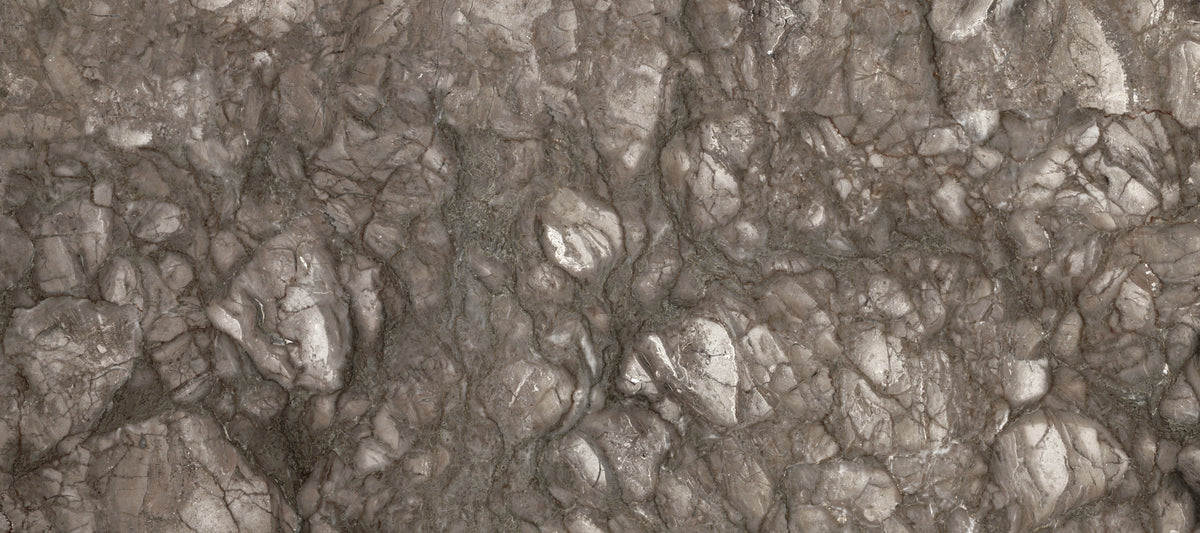 Textured Mocha Stone Slab Wall Mural in your room — zoomed