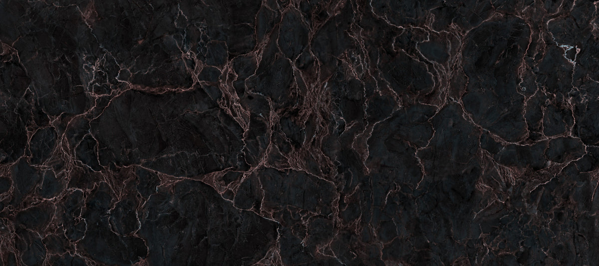 Midnight Copper Vein Marble Wall Mural
