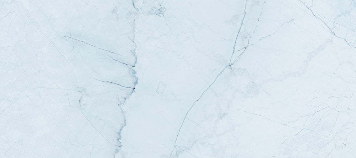 Serene Ice Blue Marble Slab Wall Mural