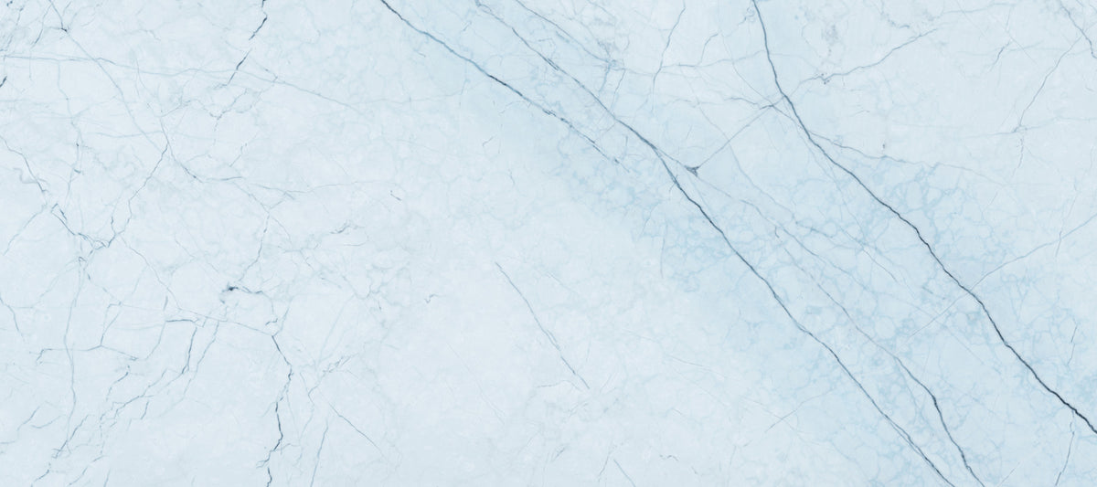 Ethereal Azure Marble Vein Wall Mural in your room — zoomed