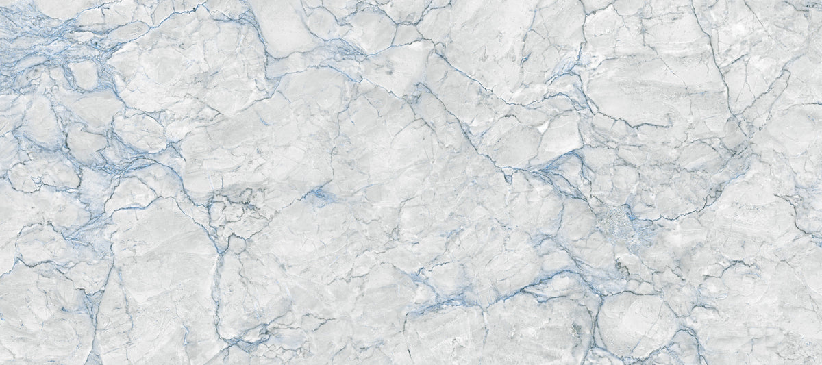 Cool Grey Blue Marble Vein Wall Mural