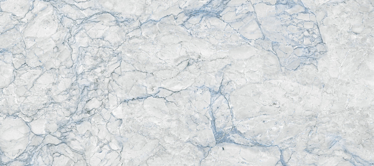 Cool Blue Marble Slab Texture Wall Mural in your room — zoomed